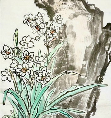 Мастер-класс по китайской живописи (стиль сеи). «Нарцисс»